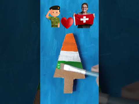 Indian flag ?? Switzerland flag ?? Drawing #shorts #yiutubeshort #ramuart