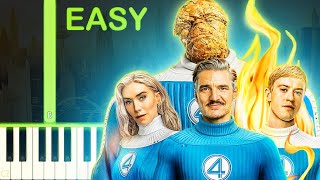 The Fantastic Four: First Steps Theme Song - EASY Piano Tutorial