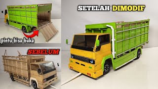  CARA SAYA MODIF MINIATUR TRUK BAMBU ‼️JADI TRUK RAGASA SIMPLE MBOISS 😎