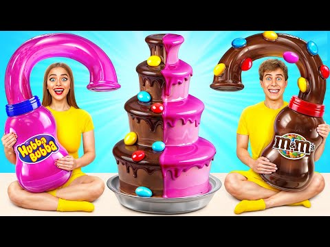 Chocolate Fountain Fondue Challenge | Awesome Kitchen Hacks by Multi DO Challenge