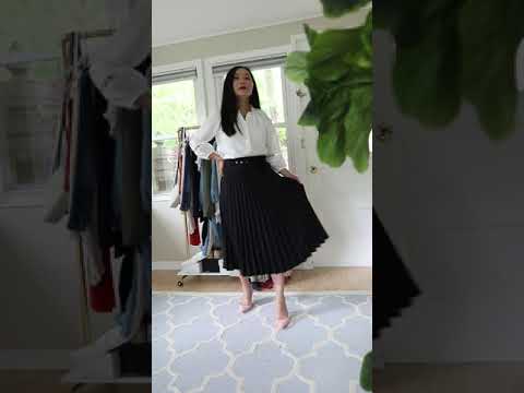 Video: How to look good in midi skirt when you are short #shorts