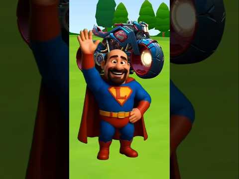 موتسيكل الأبطال الخارقين 😁 سوبر لطفى 🤣 scary teacher #animation #funny #shorts