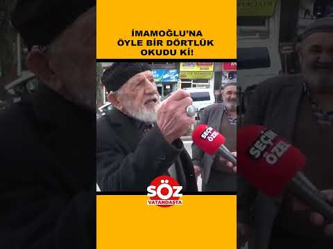 İmamoğlu'na Öyle Bir Dörtlük Okudu ki!