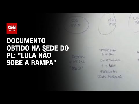 Documento obtido na sede do PL: "Lula não sobe a rampa" | CNN NOVO DIA