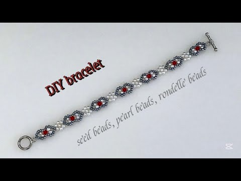 make this simple pattern. Bracelet making with beads