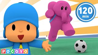 ⚽️ A CANÇÃO DE FUTEBOL do Pocoyo! 120 minutos de canções para crianças! | Pocoyo 🇧🇷 Português Brasil