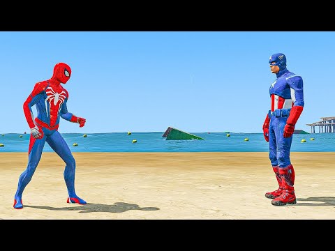 GTA 5 :- SUPERHEROES GAME ANIMATION COMPILATION Ep.132