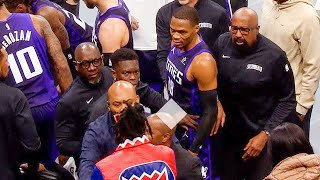 Kings Fan YELLING Right Next to the Kings Bench 😳