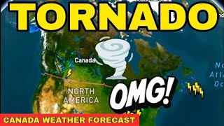 ⚠️ ONTARIO UNDER SIEGE: A Powerful Tornado Warning, Causing Destruction 