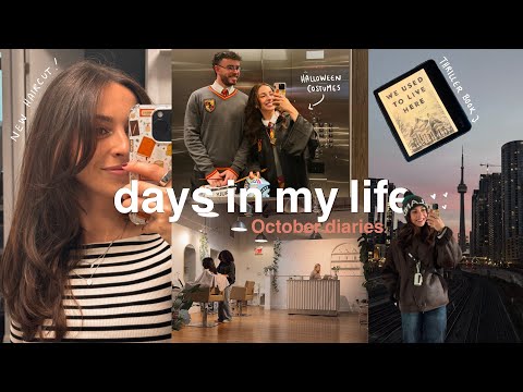 FALL VLOG | thriller books, getting my haircut, halloween costume & more.