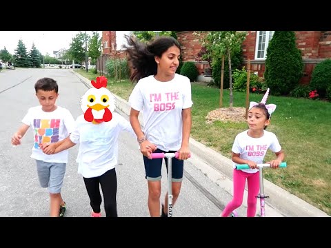 Heidi and Zidane Funny Stories with a chicken