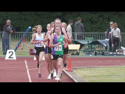 3000m under 17 women South of England Championships 19th June 2022