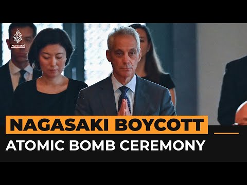 US ambassador leads boycott of Nagasaki atomic bombing ceremony | AJ #Shorts