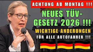 Neues TÜV-Gesetz 2026 ab Montag: Diese Änderungen betreffen jeden Autofahrer