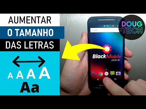 Como ajustar o TAMANHO das LETRAS no Motorola Antigo