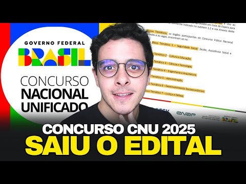 SAIU EDITAL DO CONCURSO CNU 2025 l ANÁLISE OBJETIVA DA PROVA