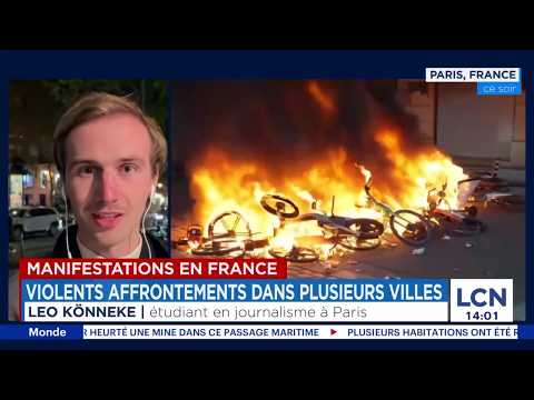 Manifestations en France: violents affrontements dans plusieurs villes