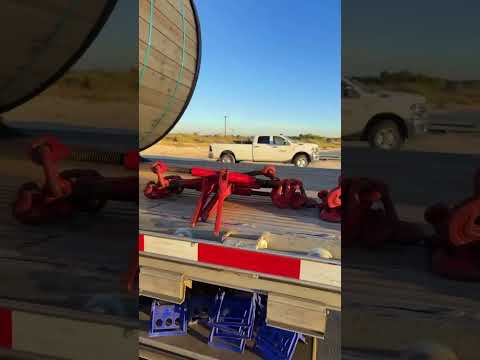 Odessa Texas Coil Load Securement #foryourpage #truckinglife #shorts
