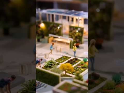 【ミニチュア】未来都市開発#ミニチュア #可愛い #建築 #未来 #都市