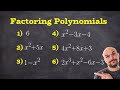 Factoring Expressions and Polynomials