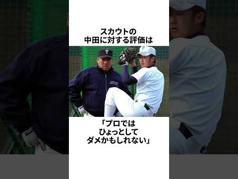 「中田翔の本質を見抜いた落合博満」の雑学 #野球 #雑学 #野球雑学 #shorts