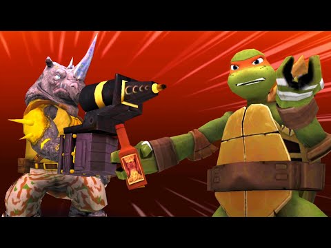 TMNT Legends Michelangelo & Rocksteady Duo Team