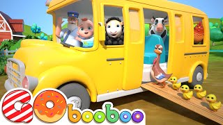 NOVO! As Rodas do Ônibus da Turma Animal | Canção da Fazenda | GoBooBoo em Português