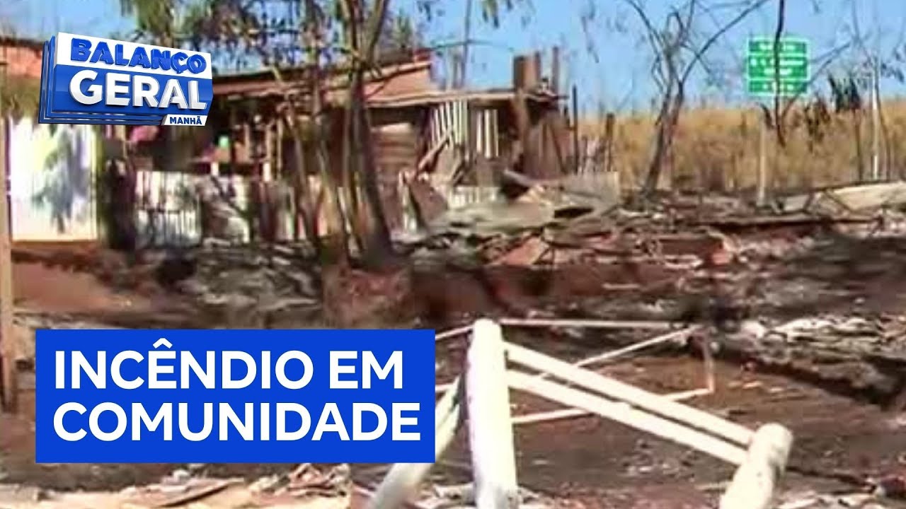 Incêndio por causa do tempo seco destrói 60 moradias de comunidade em Ribeirão Preto (SP)