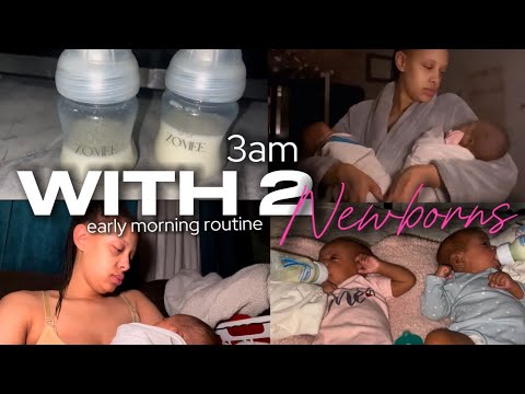 3AM WITH 2 NEWBORNS | DAILY ROUTINE