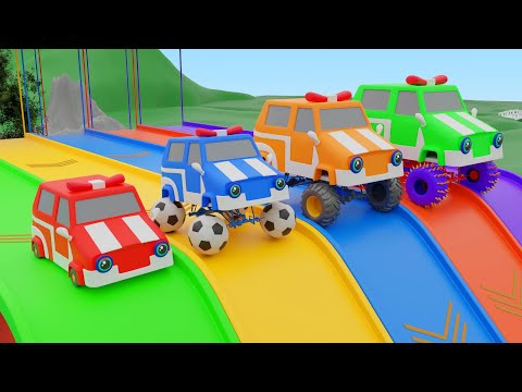 Bath Song - Baby Songs - Fun Cars Cartoon For kids - Beep Cars Nursery Rhymes & Kids Songs