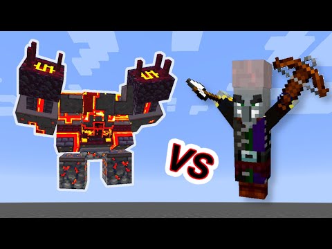 Magispeller Vs. Netherite Monstrosity in Minecraft Showcase