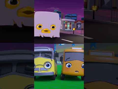 🚍 Ghost Buster?! Wheels Go Round in the Night! 🌙👻  #buster #kids #cartoon