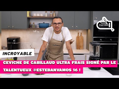 Ceviche de cabillaud ultra frais accompagné de son aguachile de pomme verte ! Signé @estebanvamos