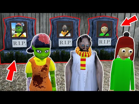 Granny ghost vs *Squid Game* vs R.I.P. vs Baldi - funny horror animation (p.347)