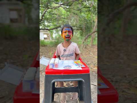 Satyam ko yeh kya bana diya 😱😅|| jai shree krishna 🚩🙏 #shorts #ytshorts #viralvideos #colour