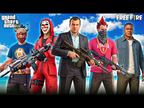 Free Fiee + GTA 5😍😱Playing GTA In Free Fire Game Mode [A_s Gaming] - Free Fire India