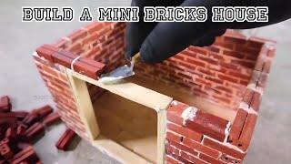 Build a Mini DIY tractor Garage with mini bricks | ミニレンガを使ってミニDIYトラクターガレージを組み立てよう