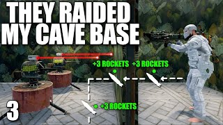 YouTube thumbnail for aloneintokyo's video titled 'THIS CLAN RAIDED MY OPEN CORE CAVE BASE | Solo Rust'