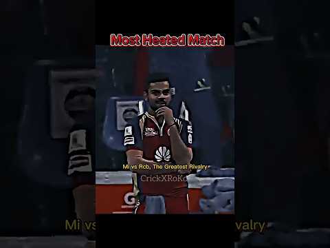 "Mi vs Rcb, The Greatest Rivalry Of IPL"☠️😈🥶🔥#india #cricket