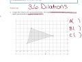 Dilation of Triangles and Coordinates
