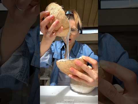 Jelly Inside a Coconut?!😱| Makapono Coconut #shorts #ytshorts