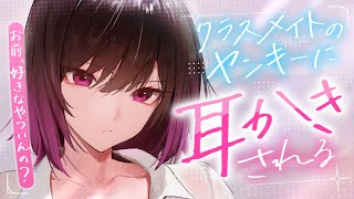 【耳かきASMR】クラスメイトのヤンキーに耳かきと耳ふーされる。【夜ノすやり/バイノーラル/Ear cleaning】
