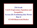 Plant Growth and Algebraic Expressions