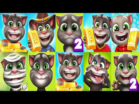 My Talking Tom2 vs Talking Tom Gold Run vs My Talking Tom |Tom2 Game Gold Run Tom series 2025 Ep4262