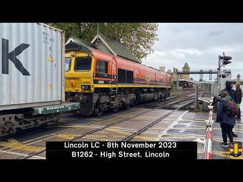 Lincoln High Street Level Crossing (08/11/2023)