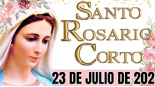🎙️ Santo Rosario Corto de Hoy | Miércoles 23 de Julio de 2025 | Misterios Gloriosos 🙏📿