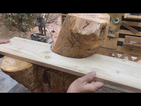 Wood Recycling Ideas From Scorched Tree Trunks // Unique Wooden Furniture From Strange Tree Stumps