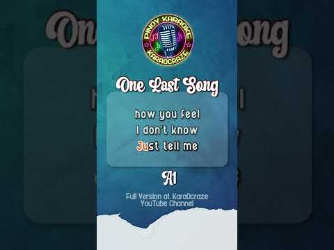 One Last Song – A1 #shorts #karaoke #karaocraze #instrumental #videoke