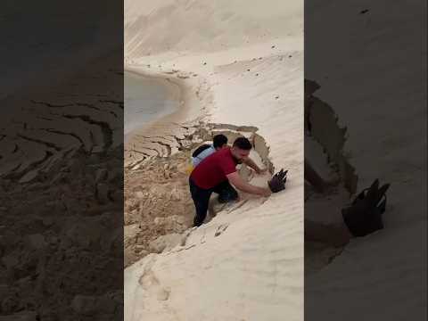 Desert Turns Into a Lagoon Paradise #shorts
