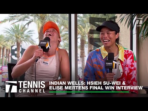 Hsieh Su-wei & Elise Mertens Thrilled to be Reunited | Indian Wells F